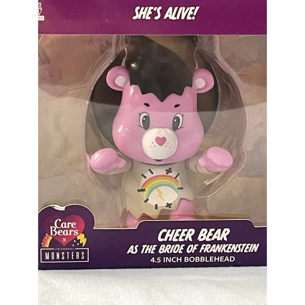 NEW Set of Care‎ Bears X Universal Monsters - Good Luck, Cheer, & Grumpy Bear